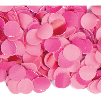 3x zakjes van 100 gram party confetti kleur roze - Confetti