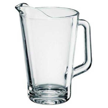 1x Glazen water of sap karaffen 1,5 L Conic - Waterkannen