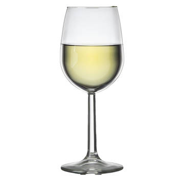 6x Luxe witte wijn glazen 230 ml Bouquet - Wijnglazen