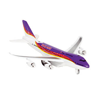 Paars vliegtuigje met licht en geluid - Speelgoed vliegtuigen