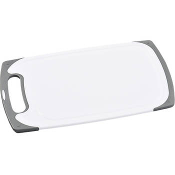 Kunststof snijplank wit 24 x 40 cm - Keukenbenodigdheden - Plastic snijplanken