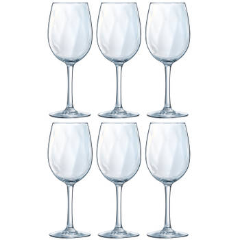 6x Wijnglas/wijnglazen Dolce Vina voor rode wijn 360 ml - Wijnglazen
