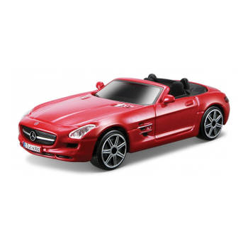 Speelgoedauto Mercedes-Benz SLS AMG rood 1:43/11 x 4 x 3 cm - Speelgoed auto's