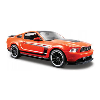 Speelgoedauto Ford Mustang Boss 302 2012 oranje 1:24/20 x 8 x 6 cm - Speelgoed auto's