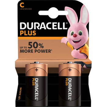 Set van 6x Duracell C Plus alkaline batterijen LR14 MN1400 1.5 V - Batterijen