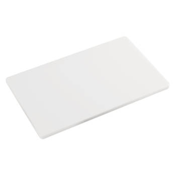 1x Rechthoekige witte kunststof snijplanken 32 x 53 cm Gastronorm 1/1 - Snijplanken