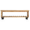 The Living Store Rustieke Houten TV-Kast - 130x30x42 cm - Massief Ruw Mangohout - Vintage Stijl