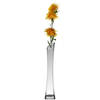 Hakbijl glass bloemenvaas - transparant - D7 x H35 cm - glas - Vazen