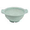 Forte Plastics Keuken vergiet/zeef - kunststof - Dia 23 cm x Hoogte 10 cm - mintgroen - Vergieten