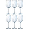 6x Wijnglas/wijnglazen Dolce Vina voor rode wijn 360 ml - Wijnglazen