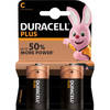 Set van 2x Duracell C Plus alkaline batterijen LR14 MN1400 1.5 V - Batterijen