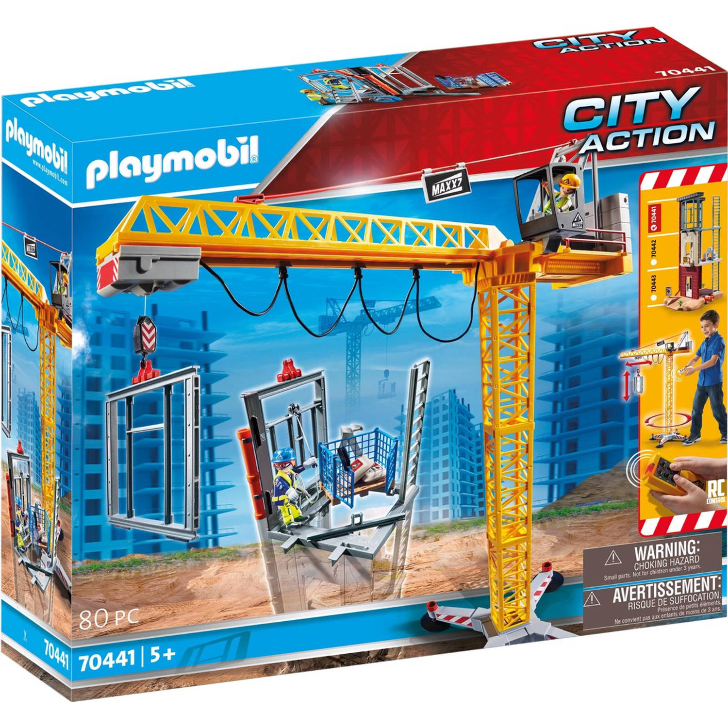 Playmobil City Action RC bouwkraan met 70441 | Blokker