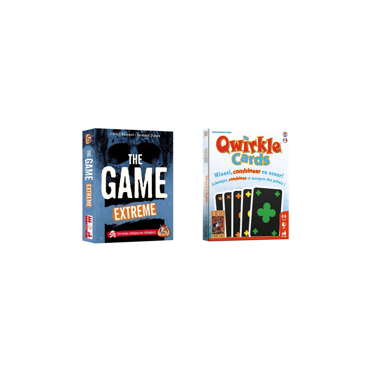 Spellenbundel - Kaartspel - 2 stuks - The Game Extreme & Qwirkle