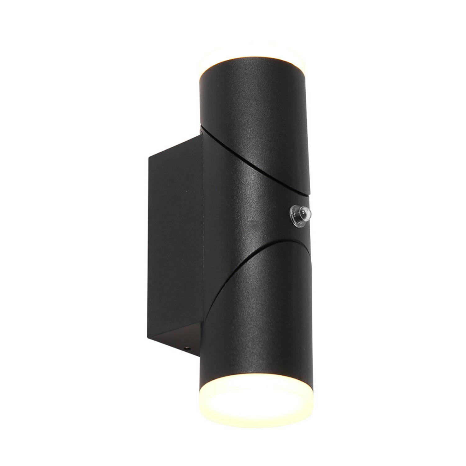 Steinhauer Buitenlamp Flexx incl. LED 2 lichts dag nacht sensor zwart