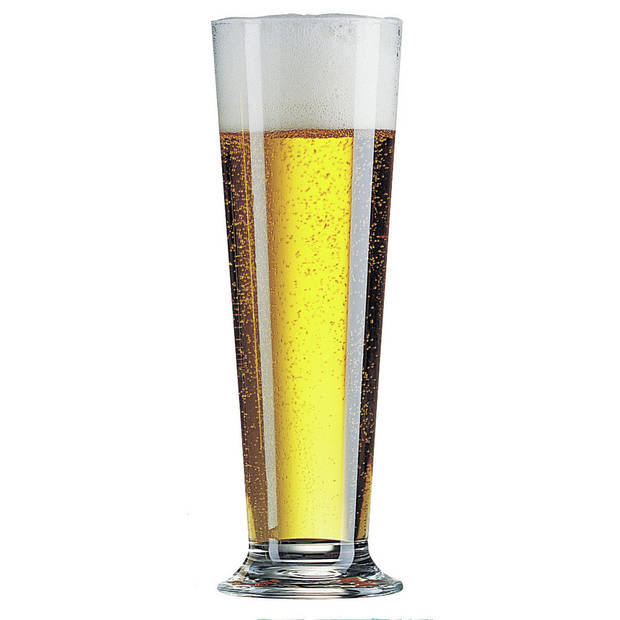 6x Pilsener bierglas/bierglazen 390 ml - Bierglazen