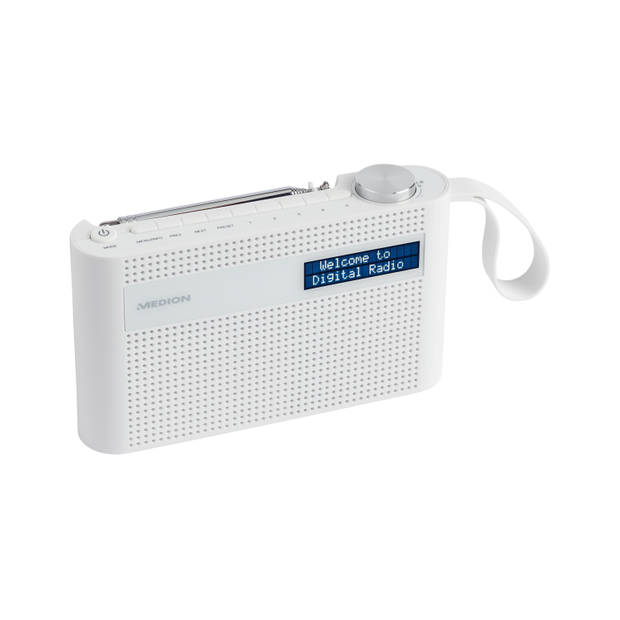 MEDION E66325 - DAB+ Draagbare Radio met Bluetooth - Wit