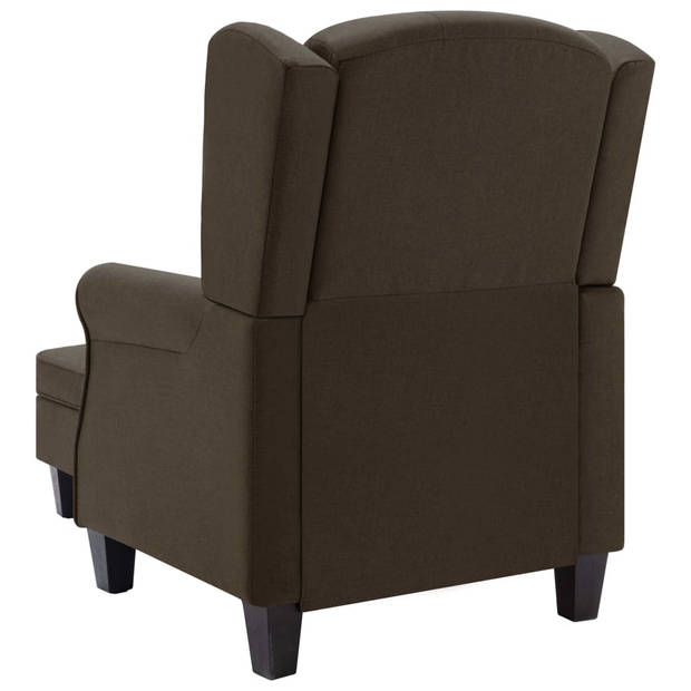 The Living Store Armstoel - Loungestoel - 68 x 78 x 94 cm - Bruin