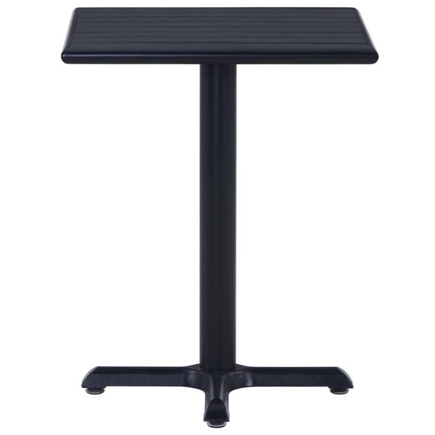 vidaXL Tuintafel 60x60x75 cm zwart