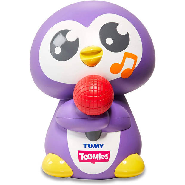 Tomy badspeelgoed pinguïn junior 16 cm paars/wit