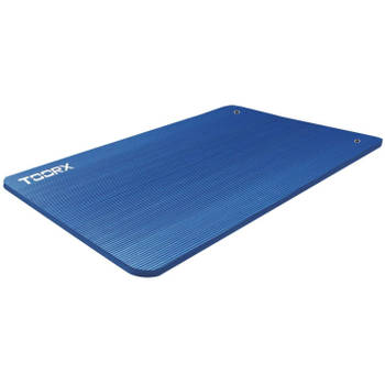 Toorx Fitness Fitness Yogamat 100 x 61 x 1.5 cm - met ophangogen - Blauw