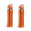 Set van 2x stuks drinkfles/waterfles/sport bidon oranje 800 ml - Drinkflessen