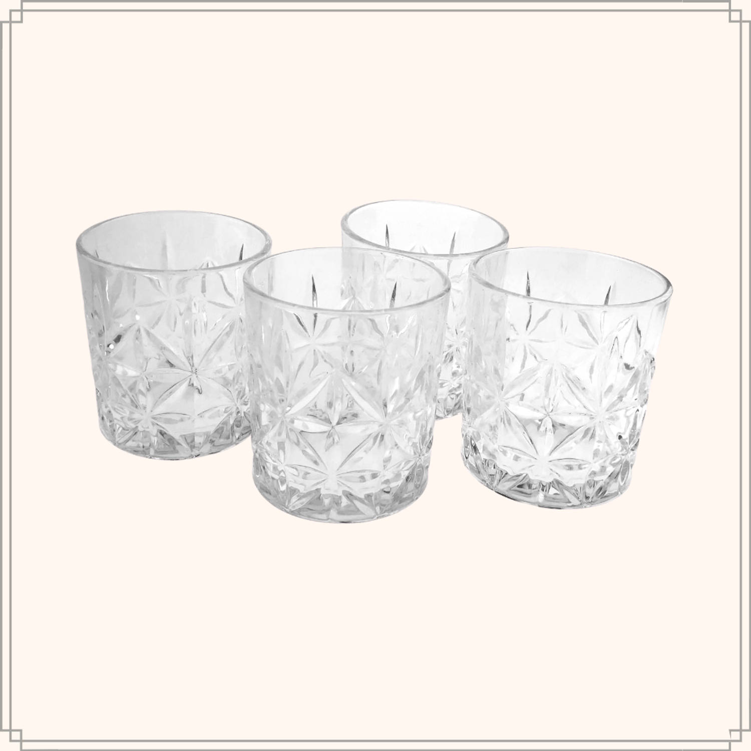 catalogus Onderzoek Vrijwillig OTIX Whiskey Glazen - Set van 4 - Kristal - Stijlvol - 230 ml - Dik glas -  Stevig - Sierlijk - Transparant | Blokker