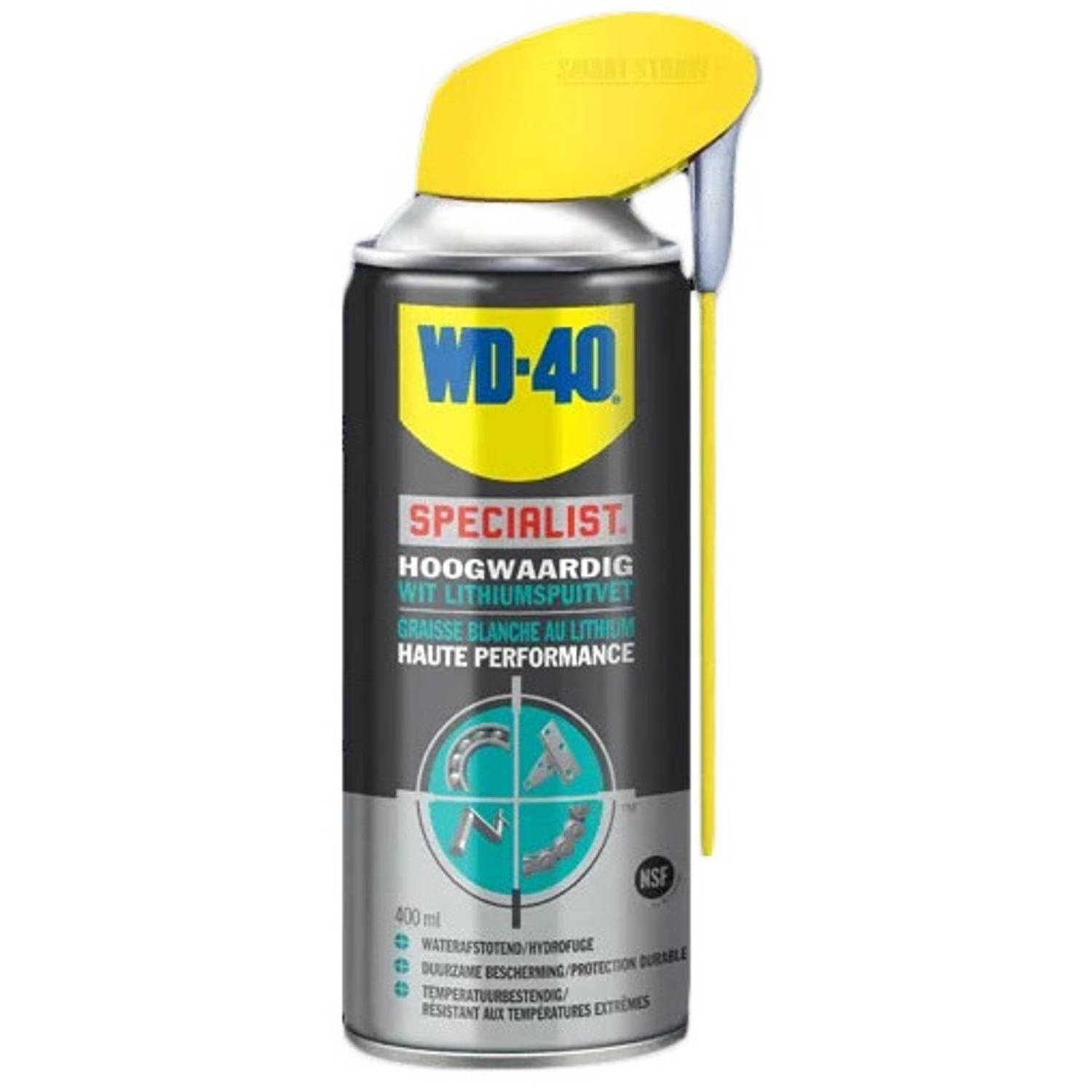 WD 40 Specialist hoogwaardig wit lithiumspuitvet 250 ml
