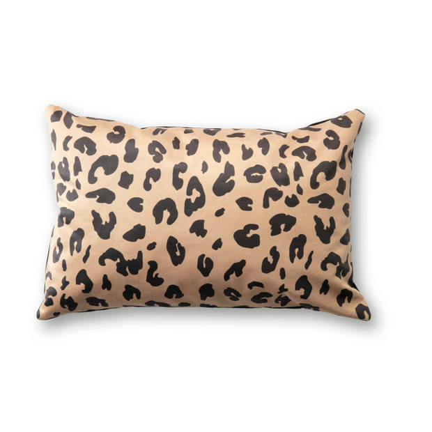 Blokker kussen leopard - beige - 40x60 cm