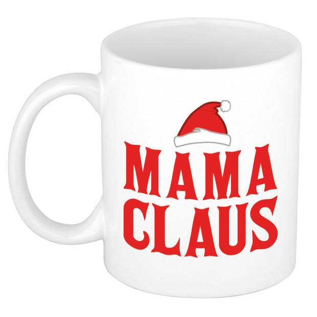 Mama Claus mok/beker kerstcadeau moeder Kerstmis 300 ml - Bekers
