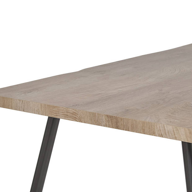 Beliani LUTON - Eettafel-Lichte houtkleur-MDF