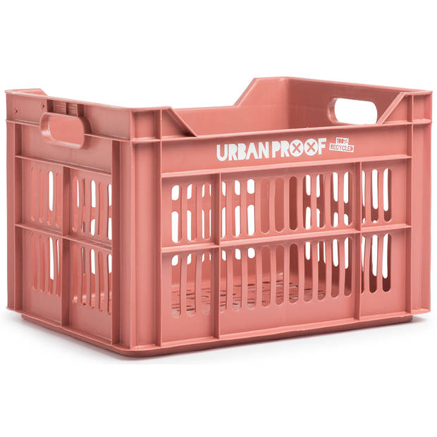 Urban Proof Fietskrat 30 liter Gerecycled Kunststof Warm Pink