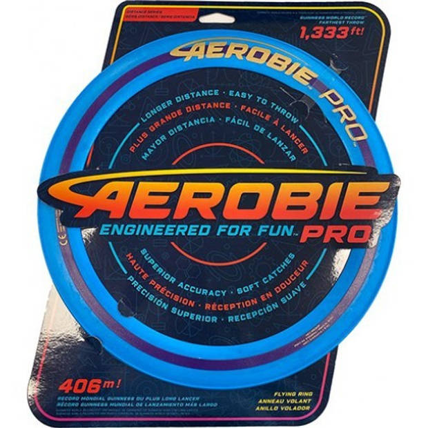 Aerobie frisbee Pro Ring 33 cm rubber blauw