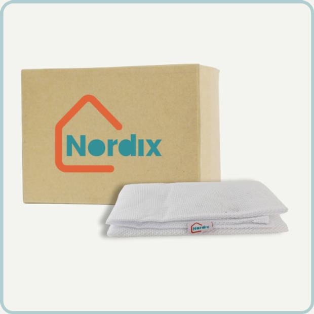 Nordix Waszak Groot XL - 60 x 90 CM - Wit - Treksysteem - Trekbandsluiting - Polyester - Wasnet - Laundry bag