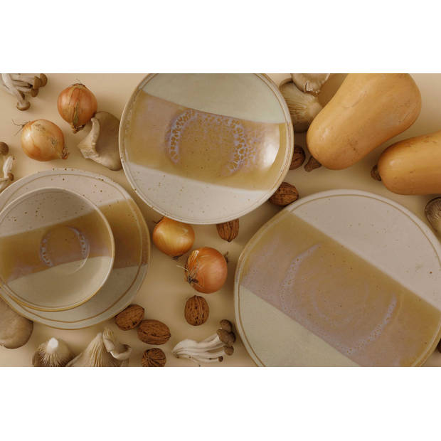 Palmer Serviesset Beach Stoneware 6-persoons 24-delig Beige