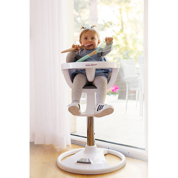 Moby System - Kinderstoel - FLORA - Hoge draaibare kinderstoel - Beige