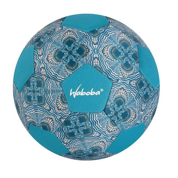 Waboba mini strandvoetbal junior 200 mm rubber blauw