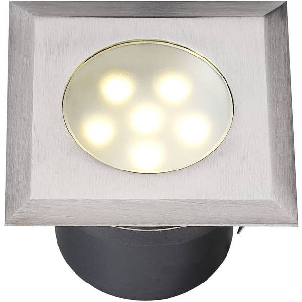 Garden Lights tuinspot Leda 7 cm RVS led 1W 12V zilver