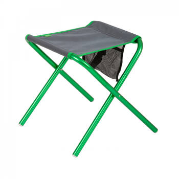 Highlander vouwstoel 36 x 35 cm aluminium/polyester groen/grijs