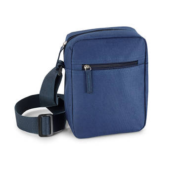 Blauw schoudertasje voor volwassenen 18 x 22 cm - Schoudertas
