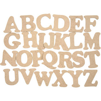 Creotime houten letters alfabet 4 cm 26 stuks