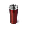 Isoleerbeker RVS metallic rood 450 ml - Thermosbeker