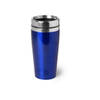 Isoleerbeker RVS metallic blauw 450 ml - Thermosbeker
