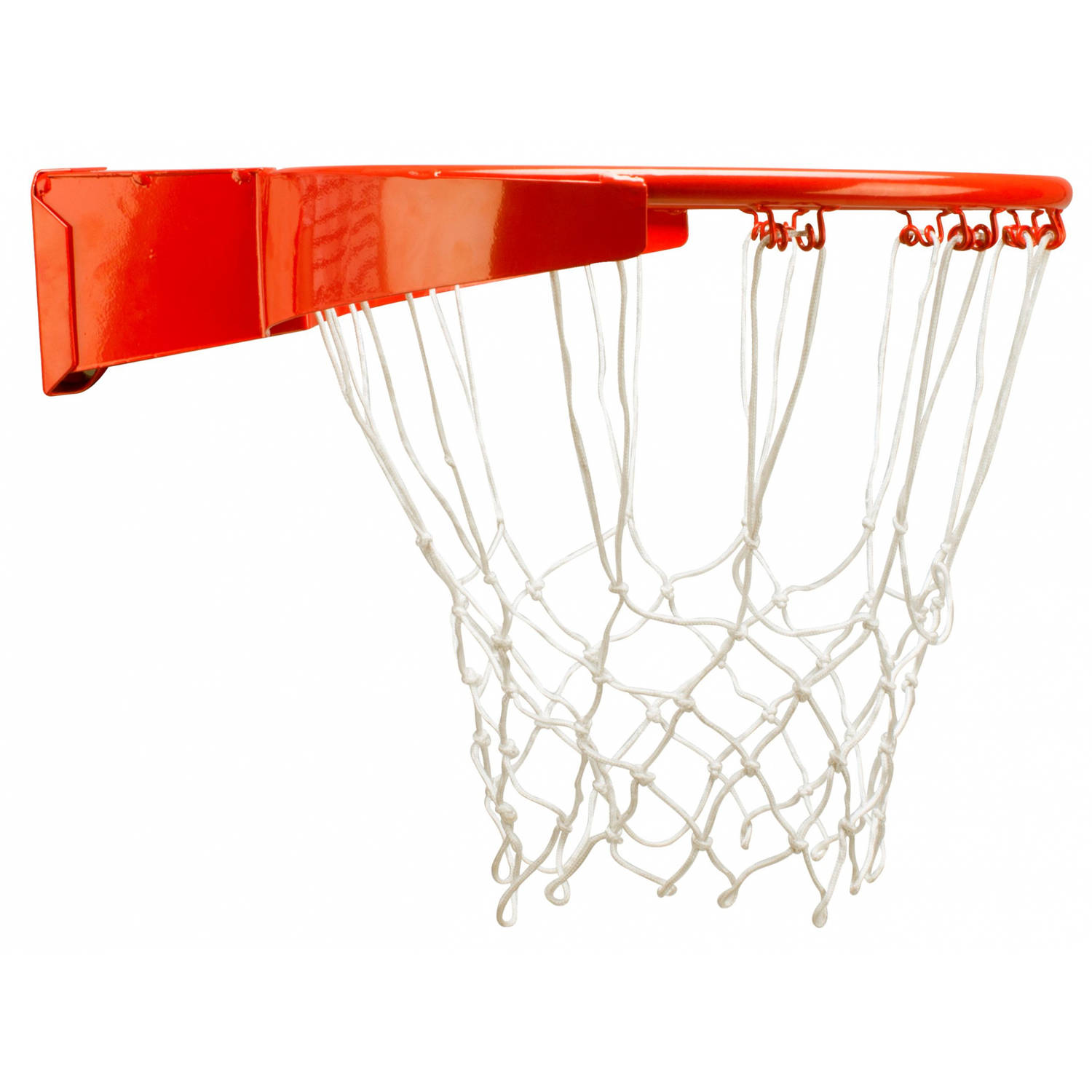 Avento basketbalring met veer en net Slam Rim Pro oranje-wit