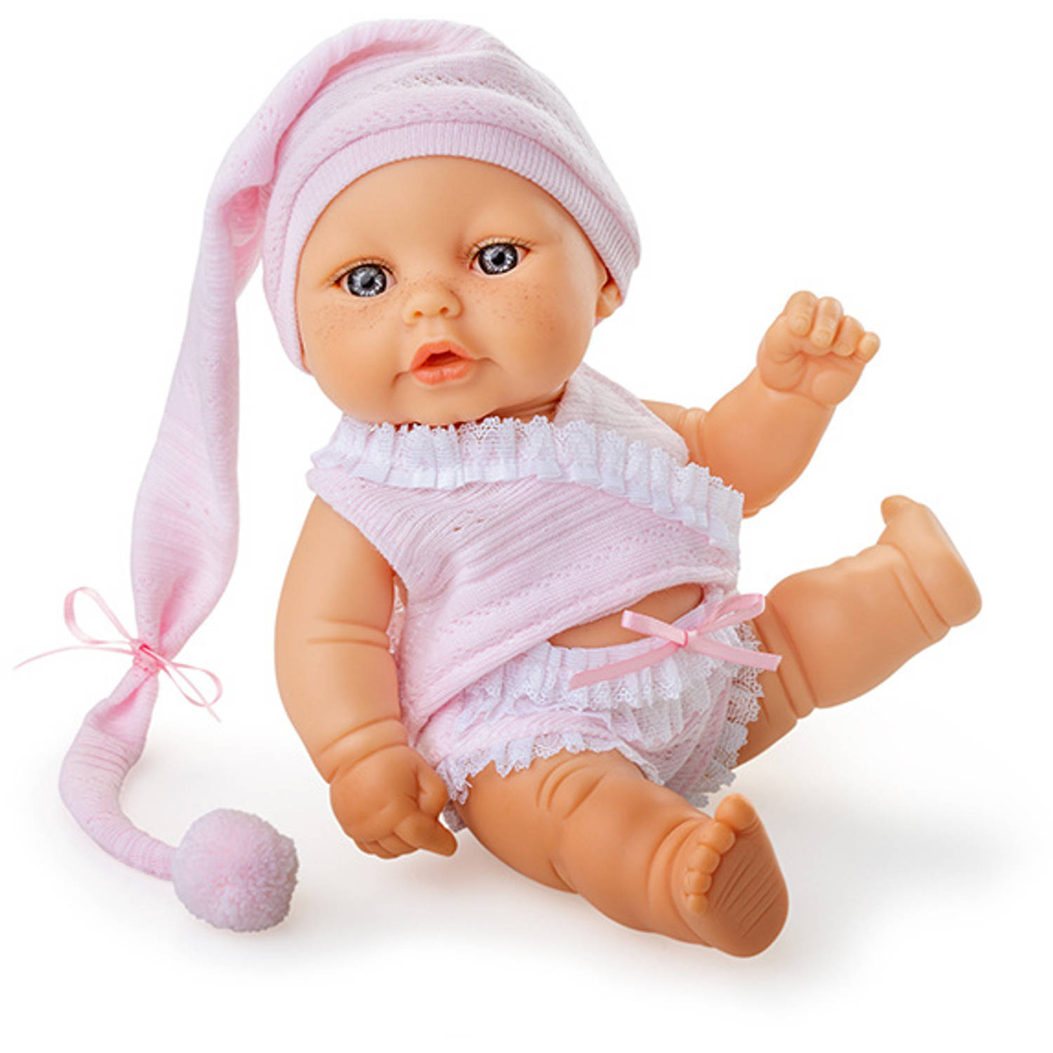 Atticus raken Baby Berjuan babypop Mini Baby 20 cm meisjes lichtroze | Blokker