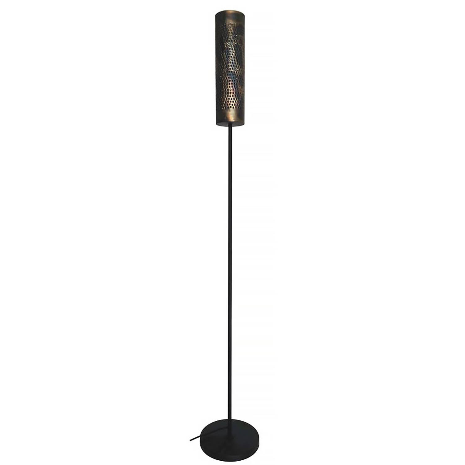 Vloerlamp Forato Vintage Black Brown 175cm