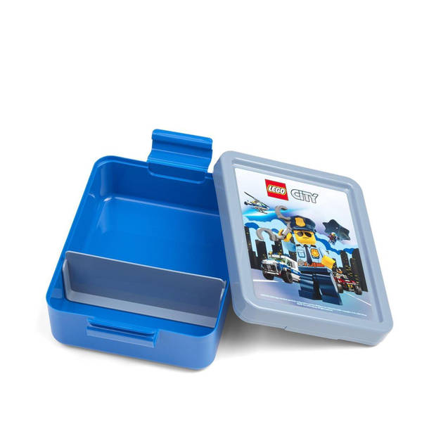 LEGO® City Lunchset - Drinkbeker en Broodtrommel - Blauw / Grijs