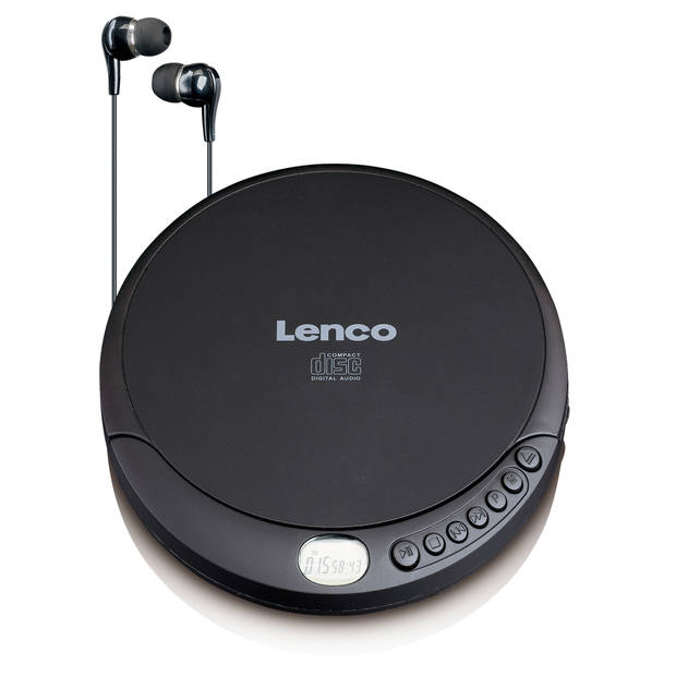 Portable CD speler met oplaadfunctie Lenco Zwart