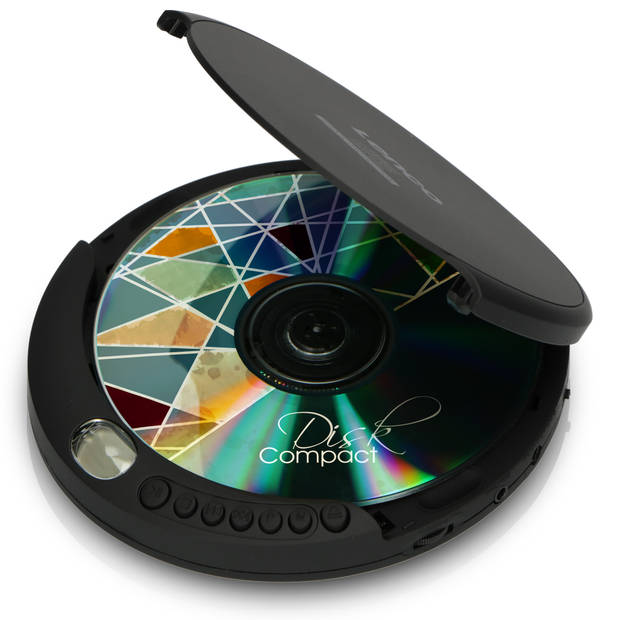 Portable CD-speler met anti-shock Lenco Zwart