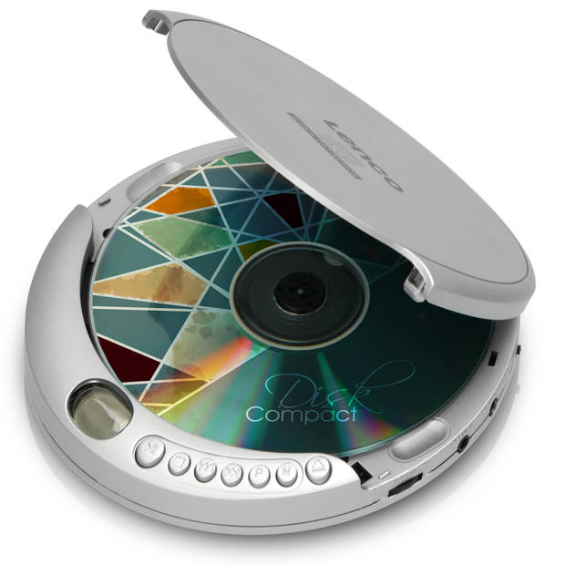Portable CD-speler met anti-shock Lenco Zilver