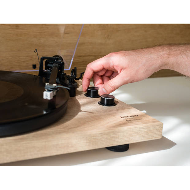 Platenspeler met Bluetooth® transmissie Lenco Hout